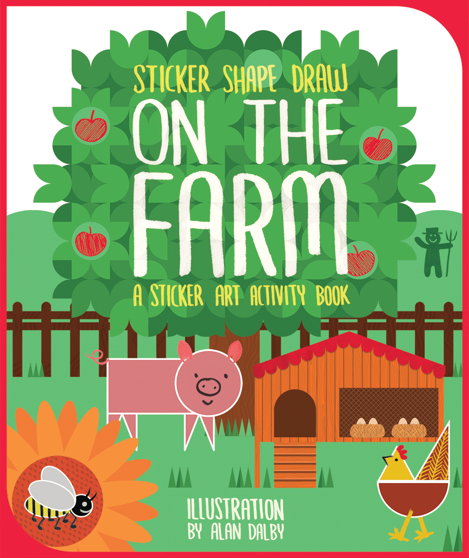 Sticker Shape Draw - on the Farm Sticker Shape Draw - On the Farm